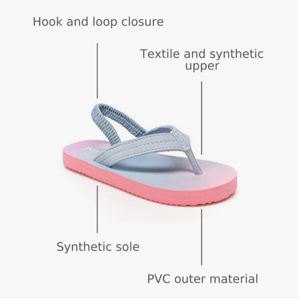 Simple Joys by Carter's Girls Kimmie Nora Jelly Sandal Set Of 2 Size 7 Toddlers - Picture 3 of 15